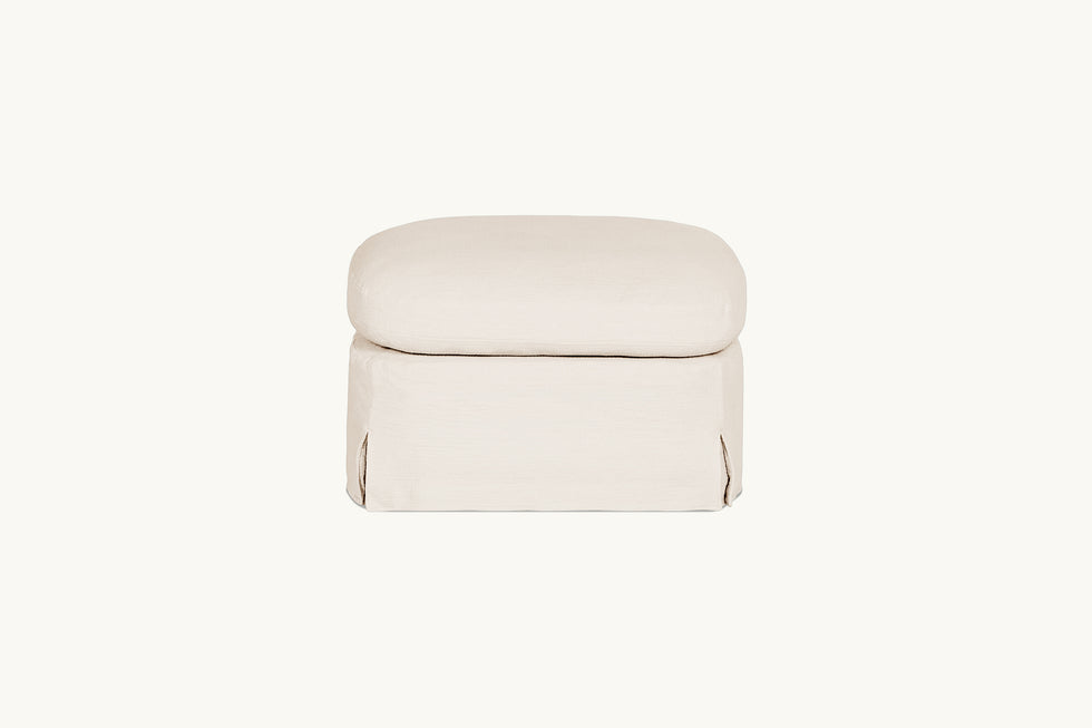 Ziki Ottoman Slipcover – Customizable and Washable – Sixpenny